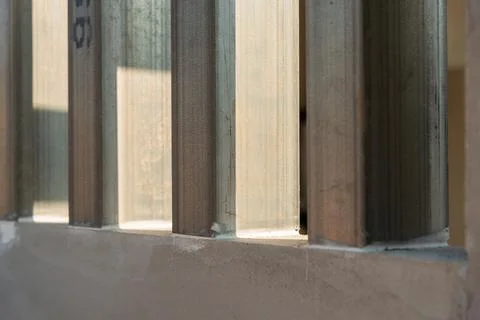 Construction process close-up building site industrial environment detailed.. Stock Photos