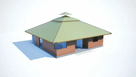 Construction process of residential house. 動画素材 94584588