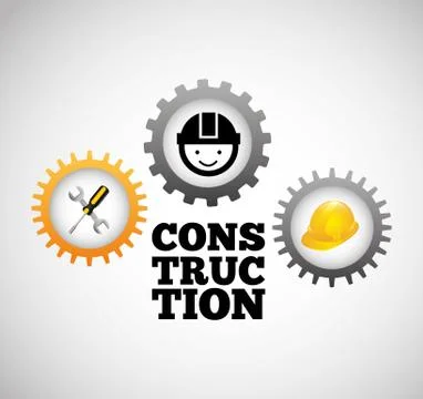 Construction professional avatar character Illustrazione stock