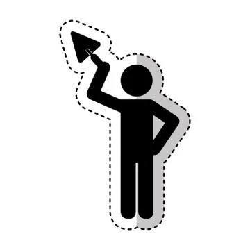 Construction professional avatar silhouette Illustrazione stock