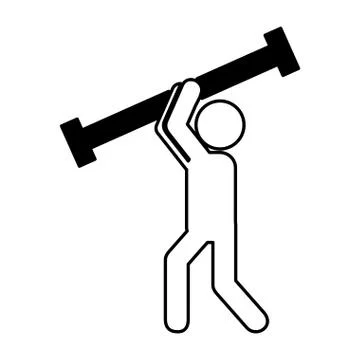 Construction professional avatar silhouette Illustrazione stock