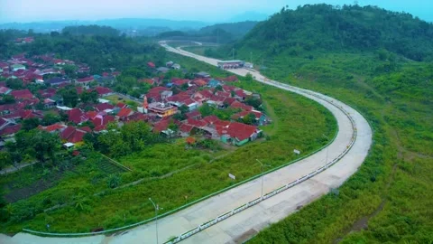 Construction Progress Cimalaka Toll Gate and Interchange, Cisumdawu Toll Road Stock Footage 169025254