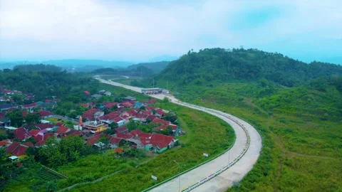 Construction Progress Cimalaka Toll Gate and Interchange, Cisumdawu Toll Road Stock Footage 169028538