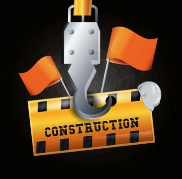 Construction in progress design 스톡 일러스트