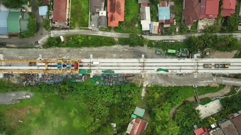 Construction Progress of Gombak Infrastructure Development Project Stock Footage 320752388