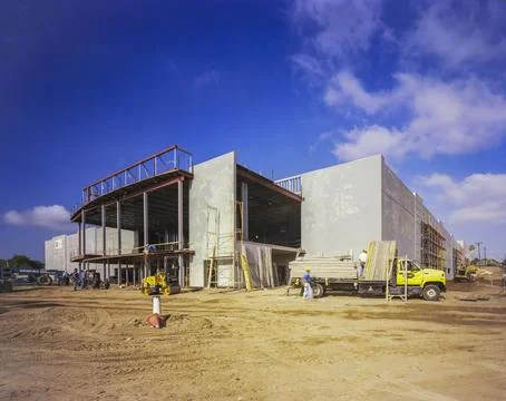 Construction Progress - Parking Structure Exterior Stock-Fotos