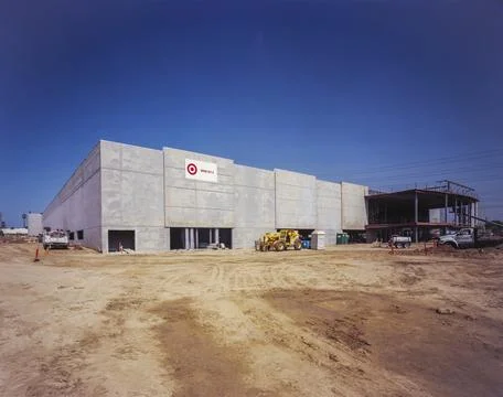 Construction Progress - Parking Structure Exterior Foto stock