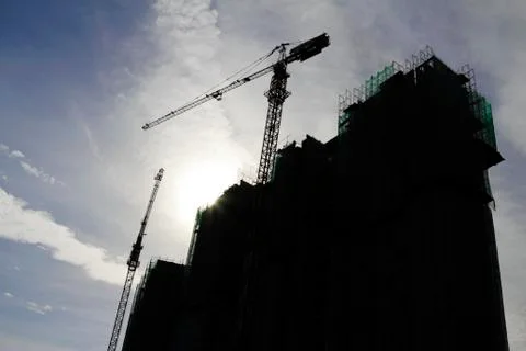 Construction in progress Stock Photos