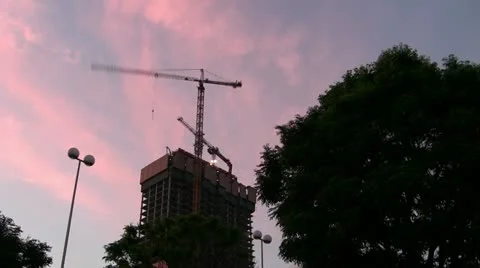 Construction in Progress - Tower (timelapse) Stock Footage 22243181