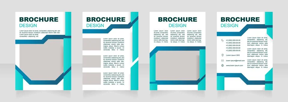 Construction project blank brochure design Illustrazione stock