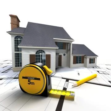 Construction project completion Иллюстрация