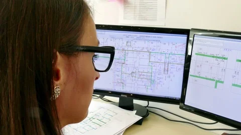 Construction Project for the Construction of Buildings Stock-Footage 70769894