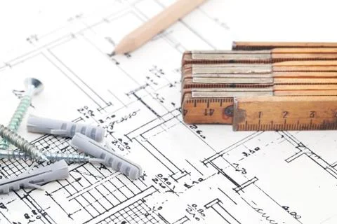 Construction project Stock Photos