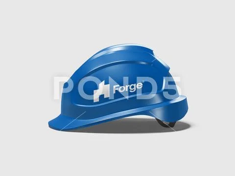 Construction Protection Helmet Mockup PSD Template