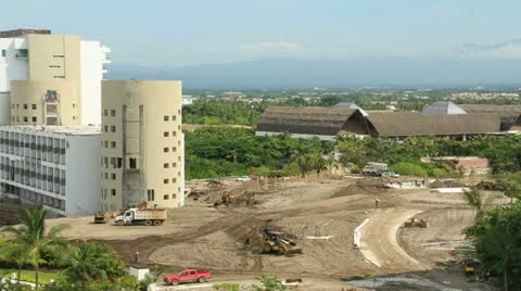 Construction in Puerto Vallarta time lapsed Video stock 12030350
