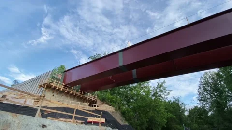 Construction of the Purple Line metro station in Maryland Stock Footage 133022330