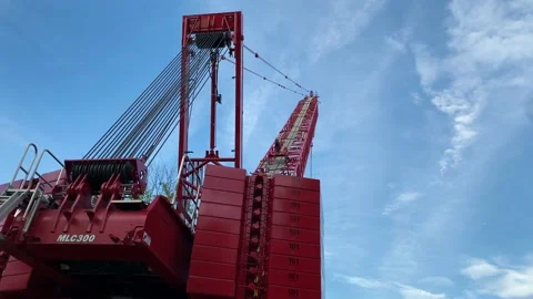 Construction of the Purple Line metro station in Maryland Stock Footage 133022600