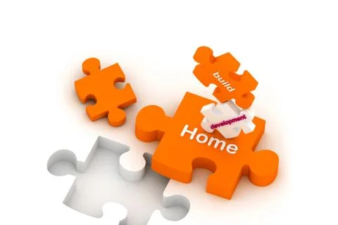 Construction puzzles Stock Illustration