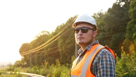 Construction of railways, quality control Stockbeeldmateriaal 97173224