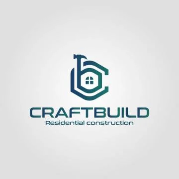 Construction real estate vector logo design Stock Illustration