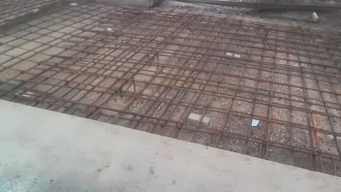 Construction, Rebar in Patched Road, 151st and Dixie Hwy, Harvey IL Stock-Footage 249722080