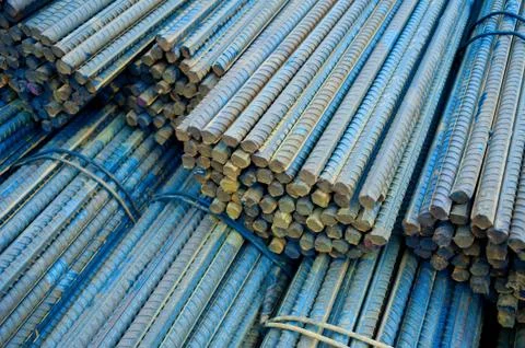 Construction rebar Stock Photos