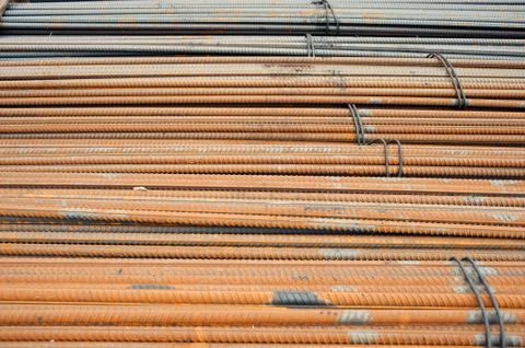 Construction rebar Stock Photos