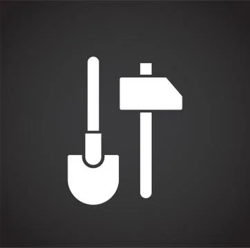 Construction related icon on background for graphic and web design. Creative Stock Illustration