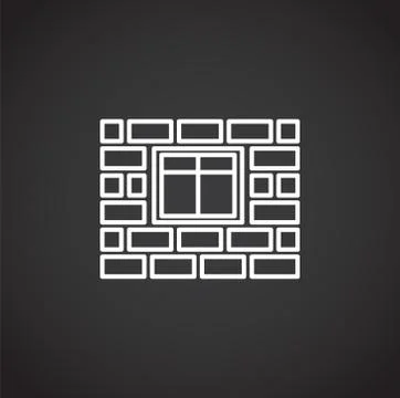 Construction related outline icon on background for graphic and web design Illustrazione stock