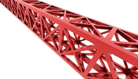 Construction rendered on white background Stock Illustration