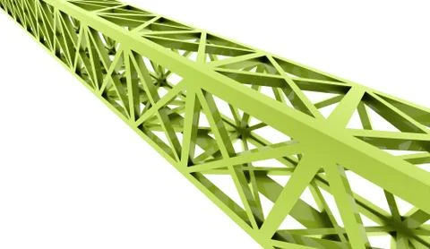 Construction rendered on white background Stock Illustration