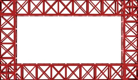 Construction rendered on white background Stock Illustration