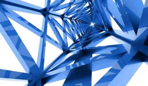 Construction rendered on white background Stock Illustration