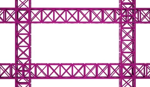 Construction rendered on white background Stock Illustration