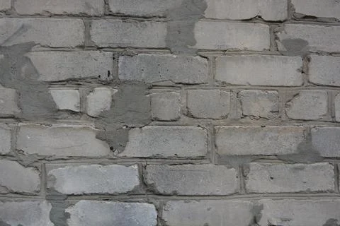 Construction renovation work, old wall with problems, flaws. Stock Photos