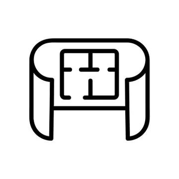 Construction repair of building icon vector outline illustration Stockillustratie