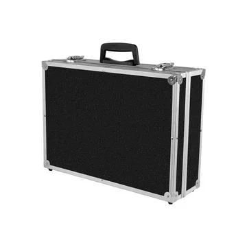 Construction, repair, tools - Grey black box for tools isolated Stock Photos