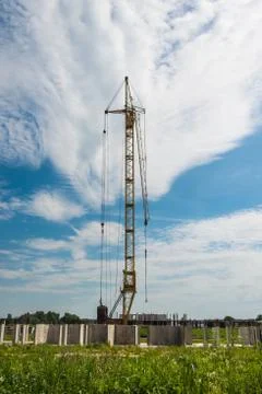 Construction of residential buildings Stock Photos