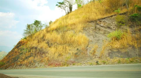 The construction of the road with difficulty. Stock Footage 48169691