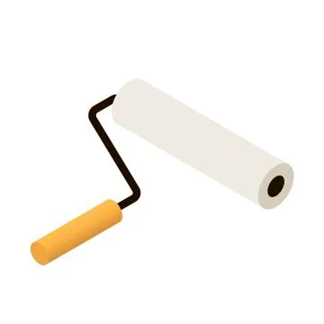 Construction roller on white background. Vector illustration. EPS 10. Stock Illustration