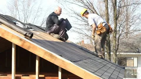 Construction roof Stock Footage 10855117