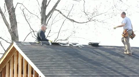 Construction roof Stock Footage 10855241