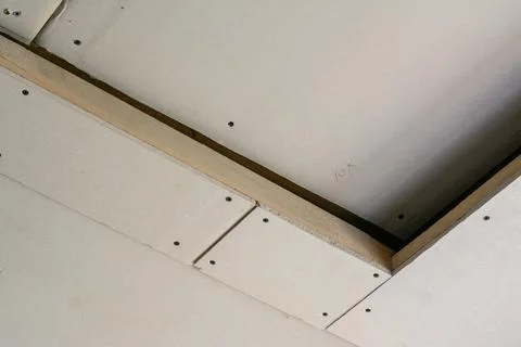 Construction room with drywall Stock Photos