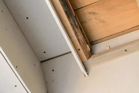 Construction room with drywall Stock Photos
