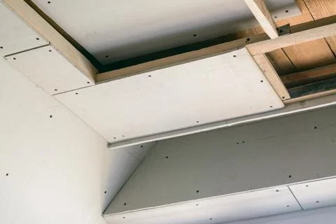 Construction room with drywall Stock Photos