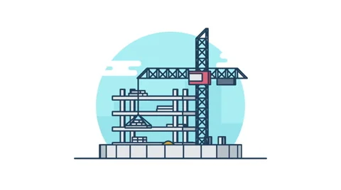 Construction rotation 360 degrees Stock-Footage 62945249