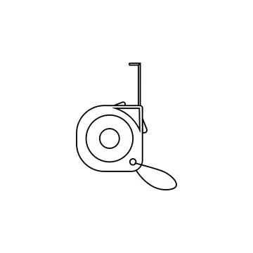 Construction roulette icon. Element of construction tools for mobile concept and Stock Illustration
