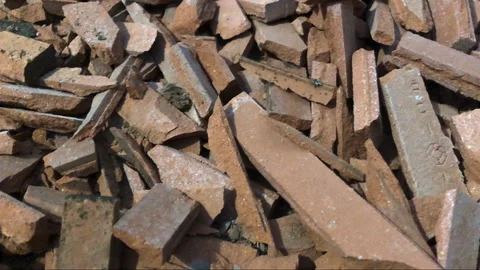 Construction rubble during renovation works Видео 244233528
