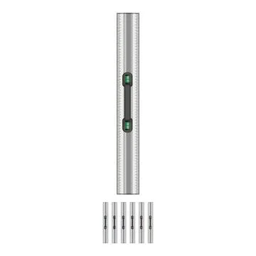 Construction ruler builder cartoon vector graphic Stock Illustration