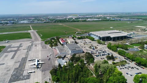 Construction of the runway 11 Stock Footage 106364597